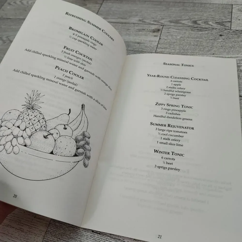 Juiceman Fresh juice Recipes and menu Planner‎ Cookbook Booklet Vintage 1992